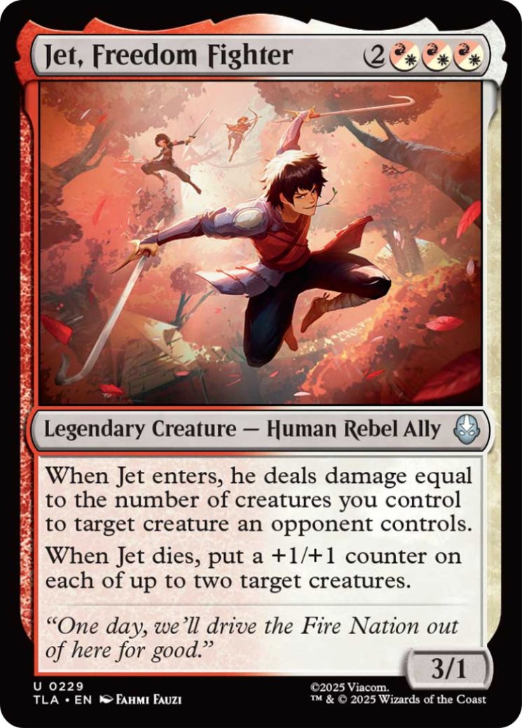 Jet, Freedom Fighter [Avatar: The Last Airbender] - Destination Retro