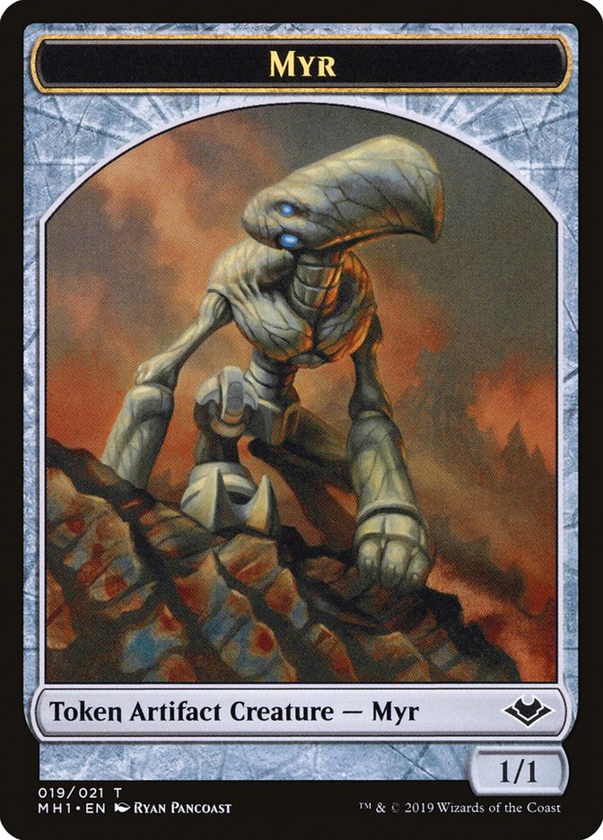 Goblin (010) // Myr (019) Double-Sided Token [Modern Horizons Tokens] - Destination Retro