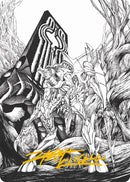 Lukka, Bound to Ruin Art Card (Gold-Stamped Signature) [Phyrexia: All Will Be One Art Series] - Destination Retro