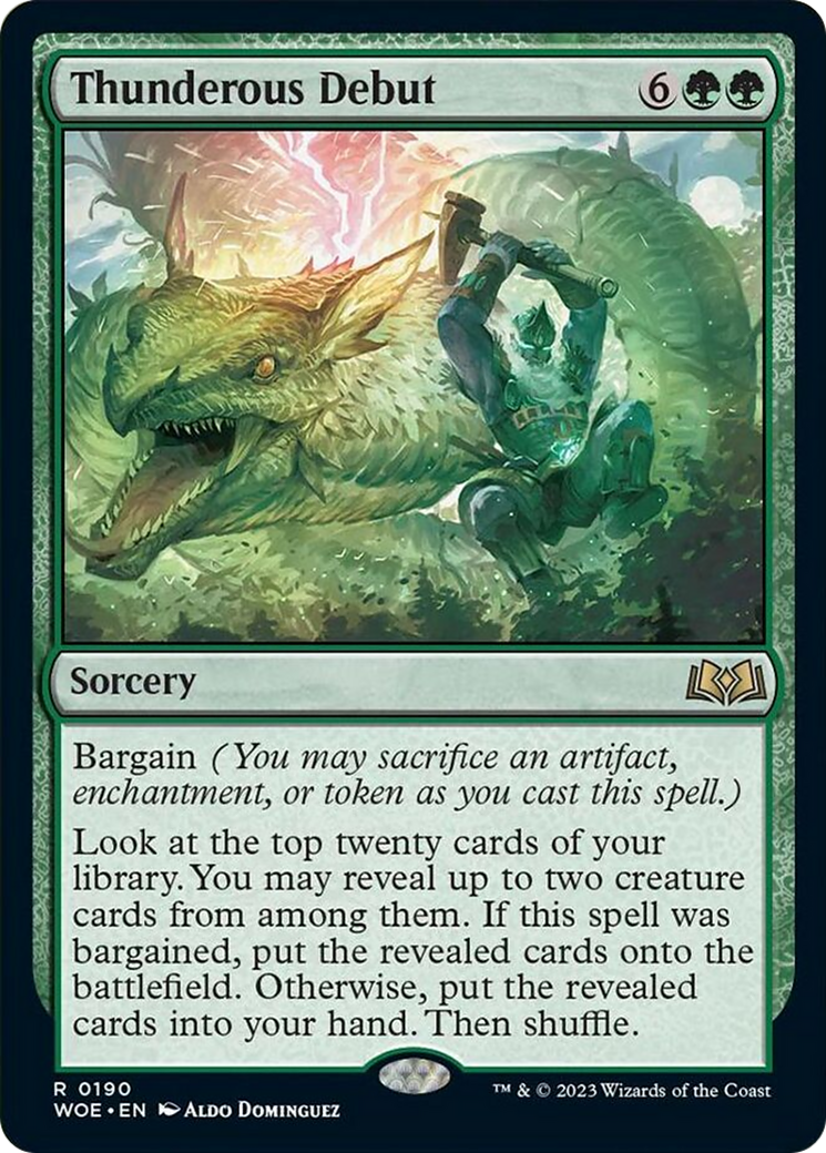 Thunderous Debut [Wilds of Eldraine] - Destination Retro