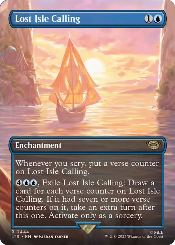Lost Isle Calling (Borderless Alternate Art) [The Lord of the Rings: Tales of Middle-Earth] - Destination Retro