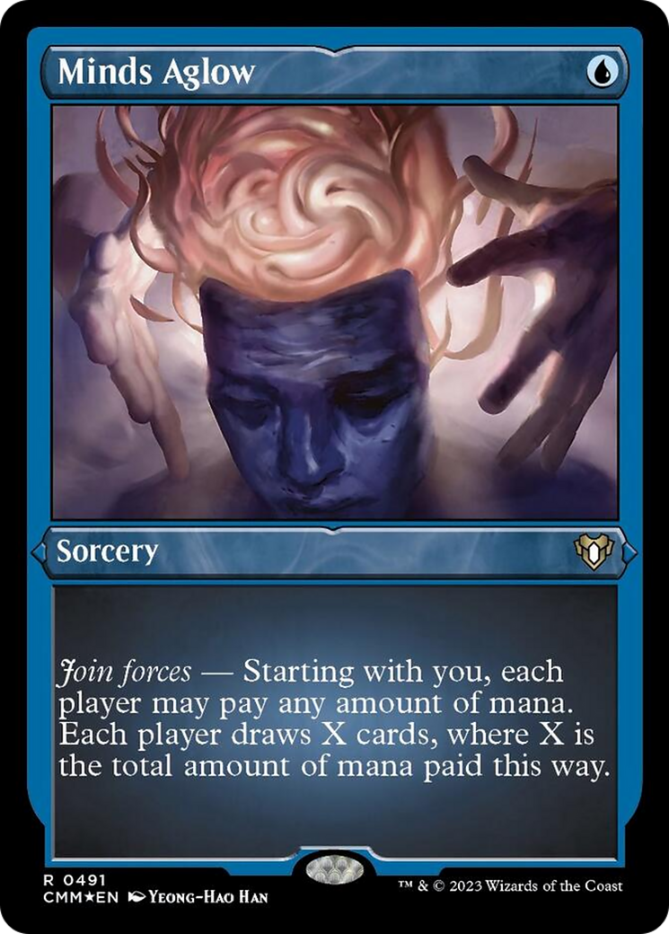 Minds Aglow (Foil Etched) [Commander Masters] - Destination Retro