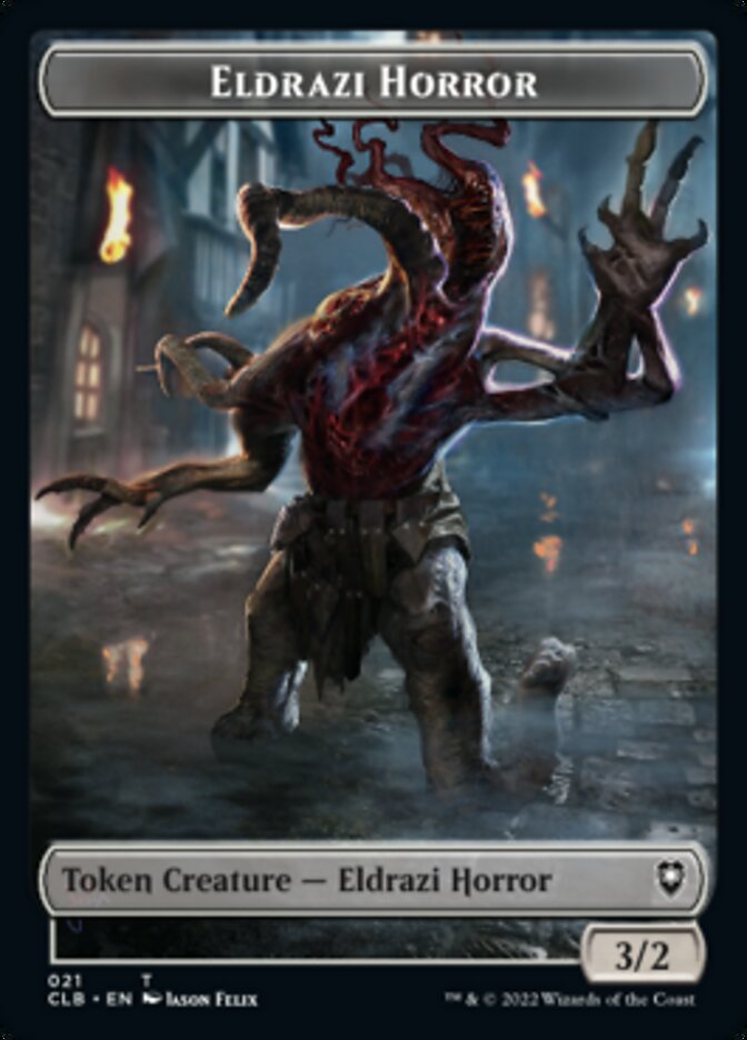 Horror // Eldrazi Horror Double-Sided Token [Commander Legends: Battle for Baldur's Gate Tokens] - Destination Retro