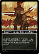 Bounty: Gorra Tash and Silas // Bounty Rules Double-Sided Token [Outlaws of Thunder Junction Commander Tokens] - Destination Retro