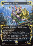 Finneas, Ace Archer (Borderless) (Raised Foil) [Bloomburrow] - Destination Retro
