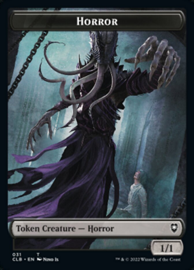 Horror // Eldrazi Horror Double-Sided Token [Commander Legends: Battle for Baldur's Gate Tokens] - Destination Retro