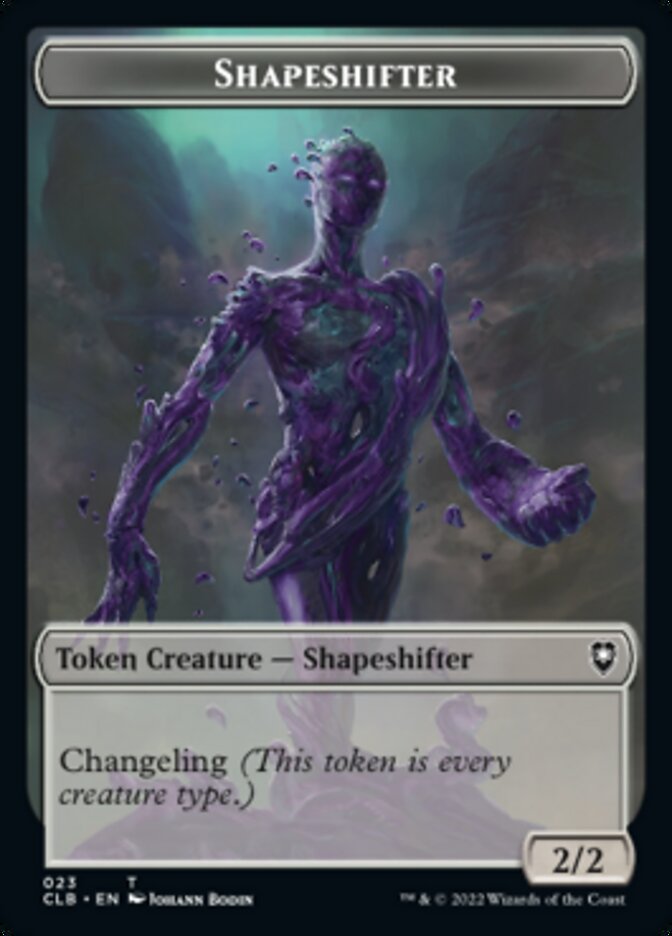 Kor Warrior // Shapeshifter (023) Double-Sided Token [Commander Legends: Battle for Baldur's Gate Tokens] - Destination Retro