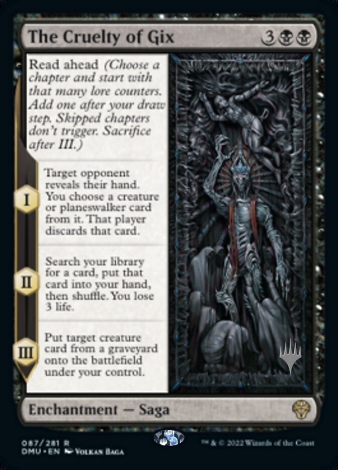 The Cruelty of Gix (Promo Pack) [Dominaria United Promos] - Destination Retro
