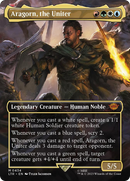 Aragorn, the Uniter (Borderless Alternate Art) [The Lord of the Rings: Tales of Middle-Earth] - Destination Retro