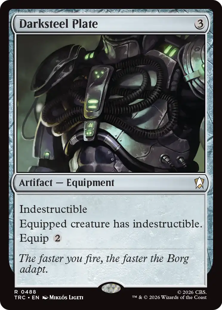 Darksteel Plate (Surge Foil) [Star Trek Commander] - Destination Retro