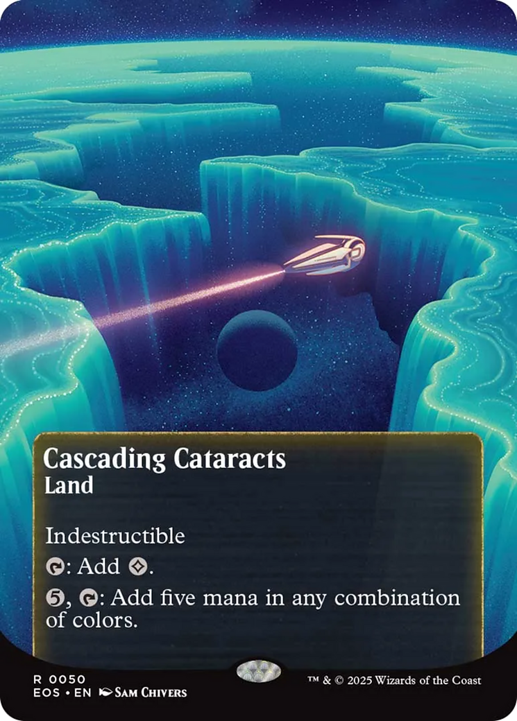 Cascading Cataracts (0050) (Borderless) [Edge of Eternities: Stellar Sights] - Destination Retro