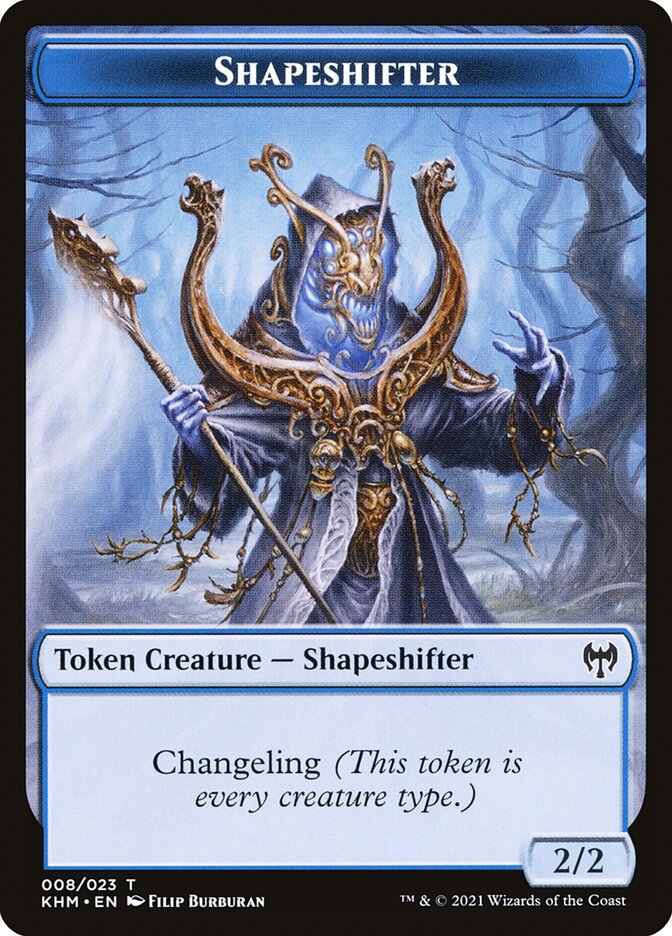 Elf Warrior // Shapeshifter Double-Sided Token [Kaldheim Tokens] - Destination Retro