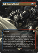 Fell Beast's Shriek (Borderless) (Surge Foil) [The Lord of the Rings: Tales of Middle-Earth Commander] - Destination Retro
