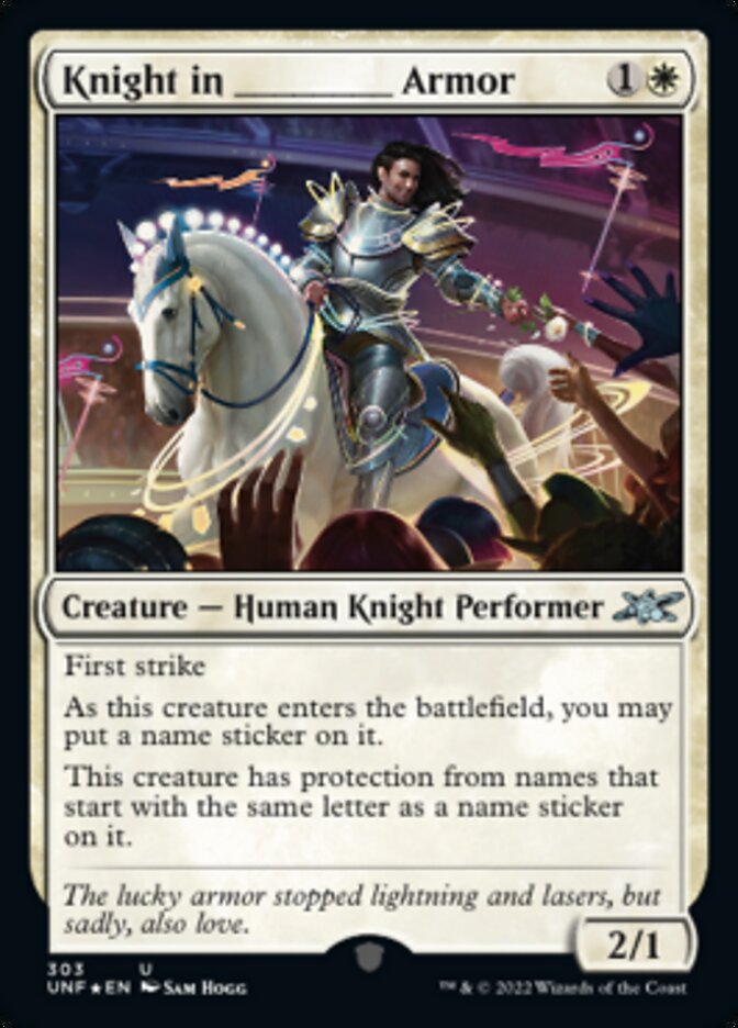Knight in _____ Armor (Galaxy Foil) [Unfinity] - Destination Retro