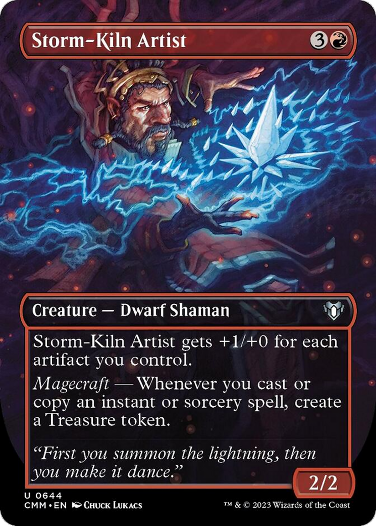 Storm-Kiln Artist (Borderless Alternate Art) [Commander Masters] - Destination Retro