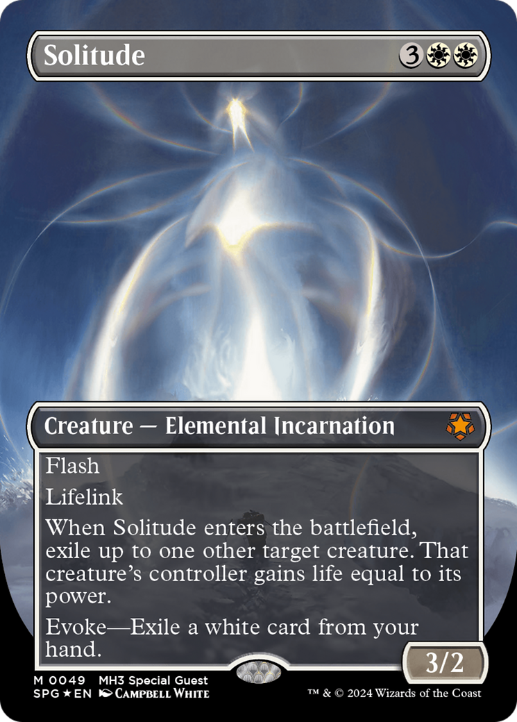 Solitude (Borderless) (Textured Foil) [Modern Horizons 3 Special Guests] - Destination Retro
