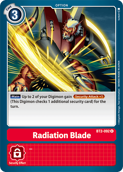 Radiation Blade [BT2-092] [Release Special Booster Ver.1.0] - Destination Retro
