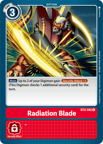Radiation Blade [BT2-092] [Release Special Booster Ver.1.0] - Destination Retro