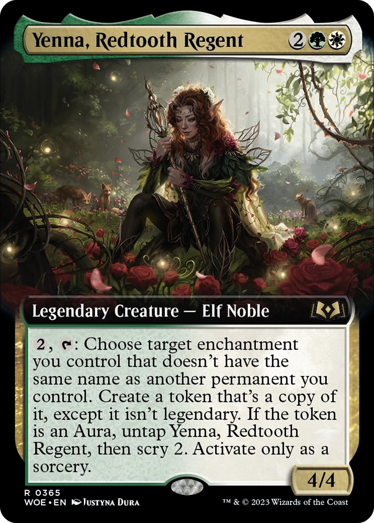 Yenna, Redtooth Regent (Extended Art) [Wilds of Eldraine] - Destination Retro