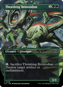 Thrashing Brontodon (Borderless) [The Lost Caverns of Ixalan] - Destination Retro