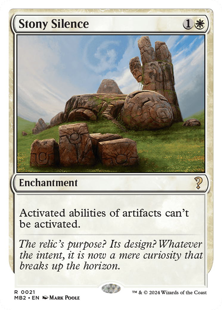 Stony Silence (White Border) [Mystery Booster 2] - Destination Retro