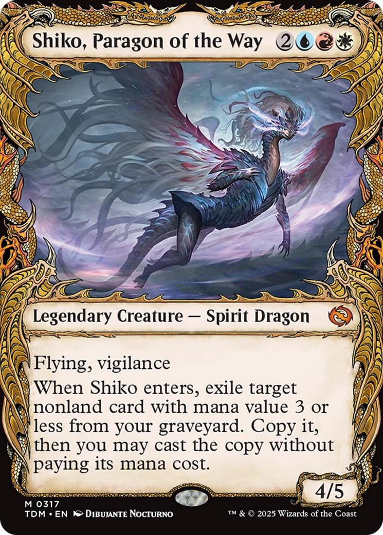 Shiko, Paragon of the Way (Showcase) [Tarkir: Dragonstorm] - Destination Retro