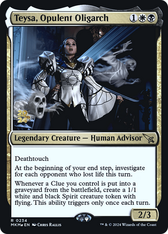 Teysa, Opulent Oligarch [Murders at Karlov Manor Prerelease Promos] - Destination Retro