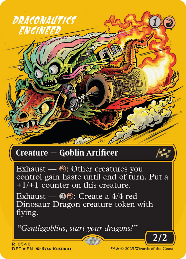 Draconautics Engineer (Borderless) (First-Place Foil) [Aetherdrift] - Destination Retro