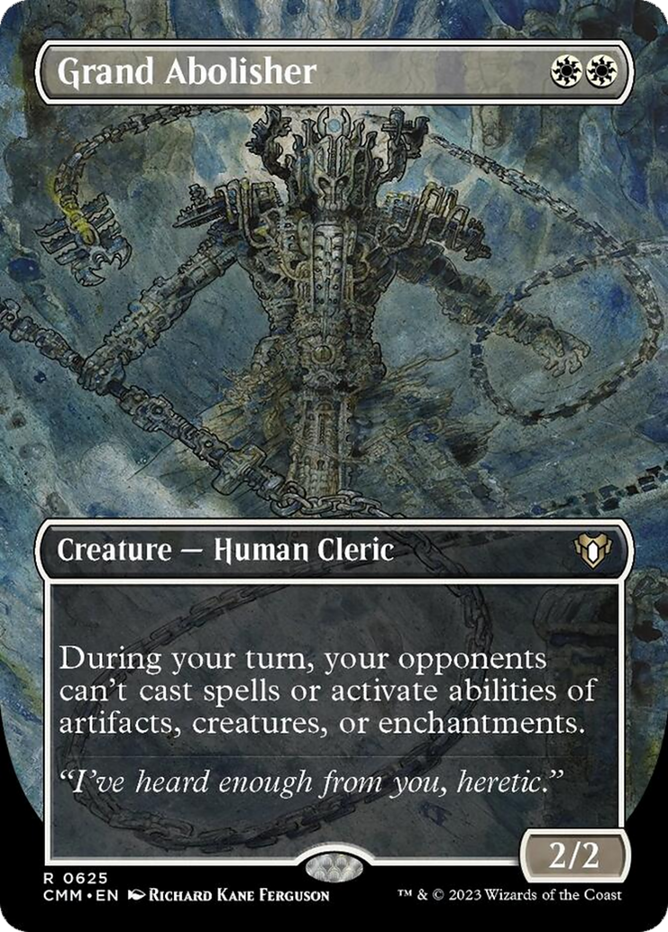 Grand Abolisher (Borderless Alternate Art) [Commander Masters] - Destination Retro
