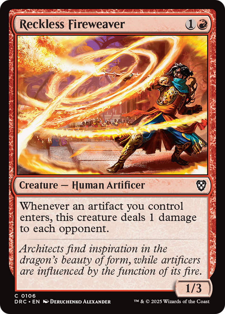 Reckless Fireweaver [Aetherdrift Commander] - Destination Retro