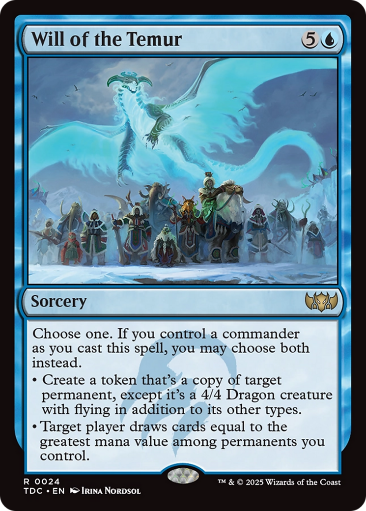 Will of the Temur [Tarkir: Dragonstorm Commander] - Destination Retro