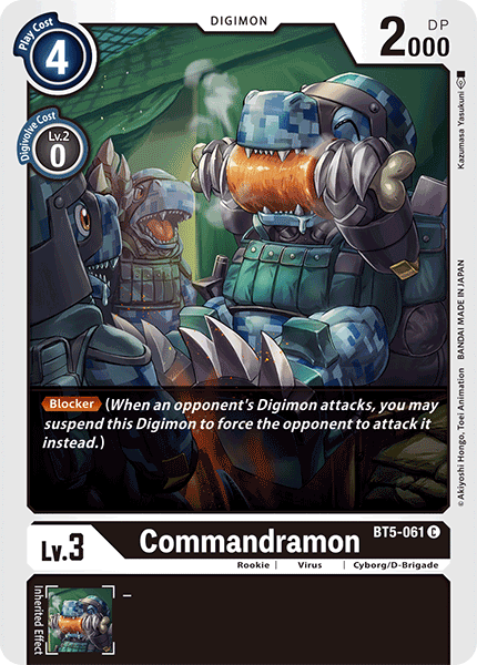 Commandramon [BT5-061] [Battle of Omni] - Destination Retro