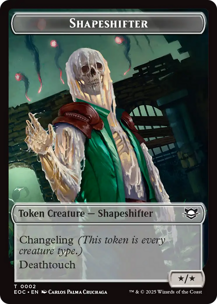 Shapeshifter // Golem (0013) Double-Sided Token [Edge of Eternities Commander Tokens] - Destination Retro