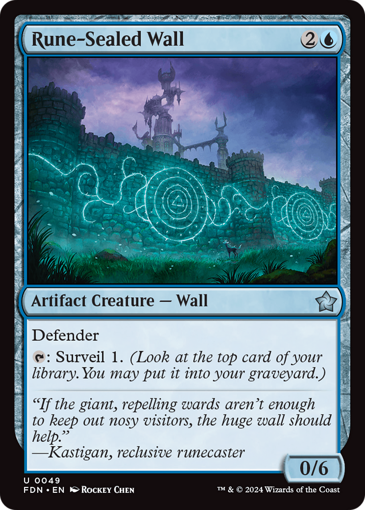 Rune-Sealed Wall [Foundations] - Destination Retro