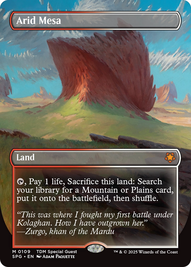 Arid Mesa (Borderless) [Tarkir: Dragonstorm Special Guests] - Destination Retro