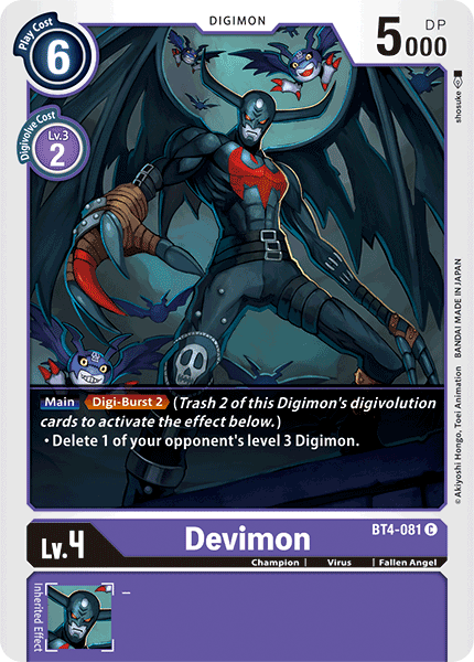 Devimon [BT4-081] [Great Legend] - Destination Retro
