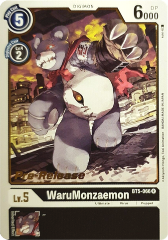 WaruMonzaemon [BT5-066] [Battle of Omni Pre-Release Promos] - Destination Retro