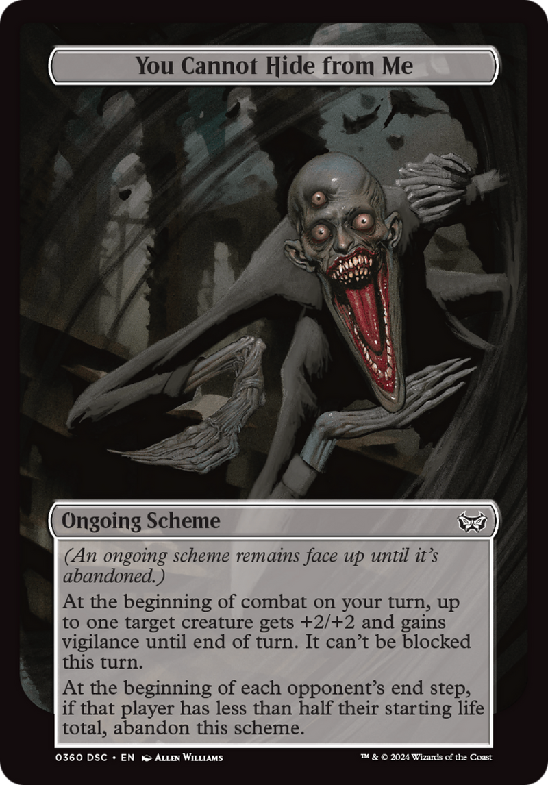 You Cannot Hide from Me (Full Art) [Duskmourn: Archenemy] - Destination Retro