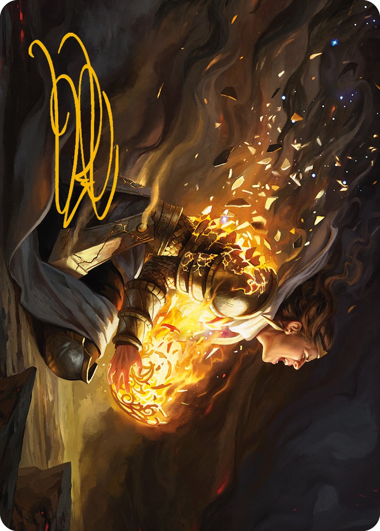 Vanish into Eternity Art Card (Gold-Stamped Signature) [Phyrexia: All Will Be One Art Series] - Destination Retro