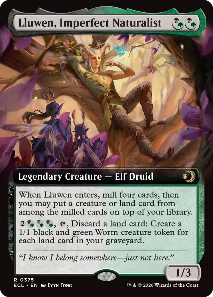 Lluwen, Imperfect Naturalist (Extended Art) [Lorwyn Eclipsed] - Destination Retro
