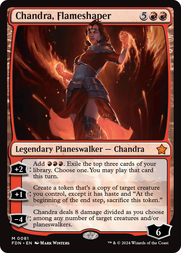 Chandra, Flameshaper [Foundations] - Destination Retro