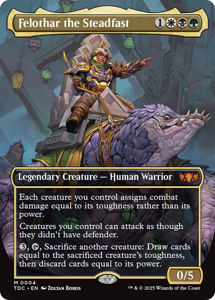 Felothar the Steadfast (Borderless) [Tarkir: Dragonstorm Commander] - Destination Retro