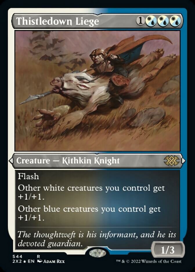 Thistledown Liege (Foil Etched) [Double Masters 2022] - Destination Retro