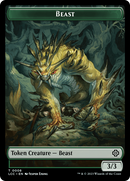 Beast // Merfolk (0003) Double-Sided Token [The Lost Caverns of Ixalan Commander Tokens] - Destination Retro
