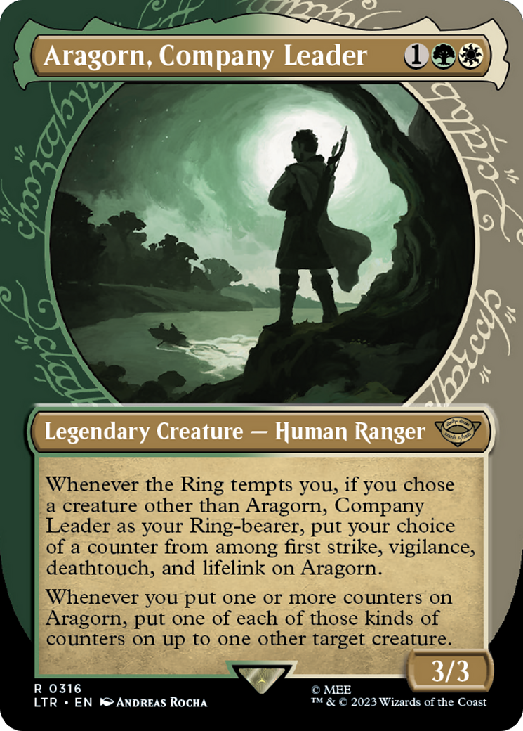 Aragorn, Company Leader (Showcase Ring Frame) [The Lord of the Rings: Tales of Middle-Earth] - Destination Retro