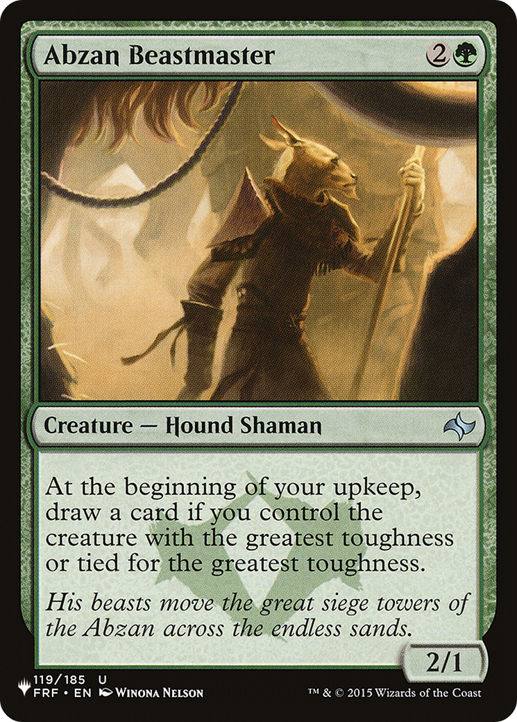 Abzan Beastmaster [The List] - Destination Retro
