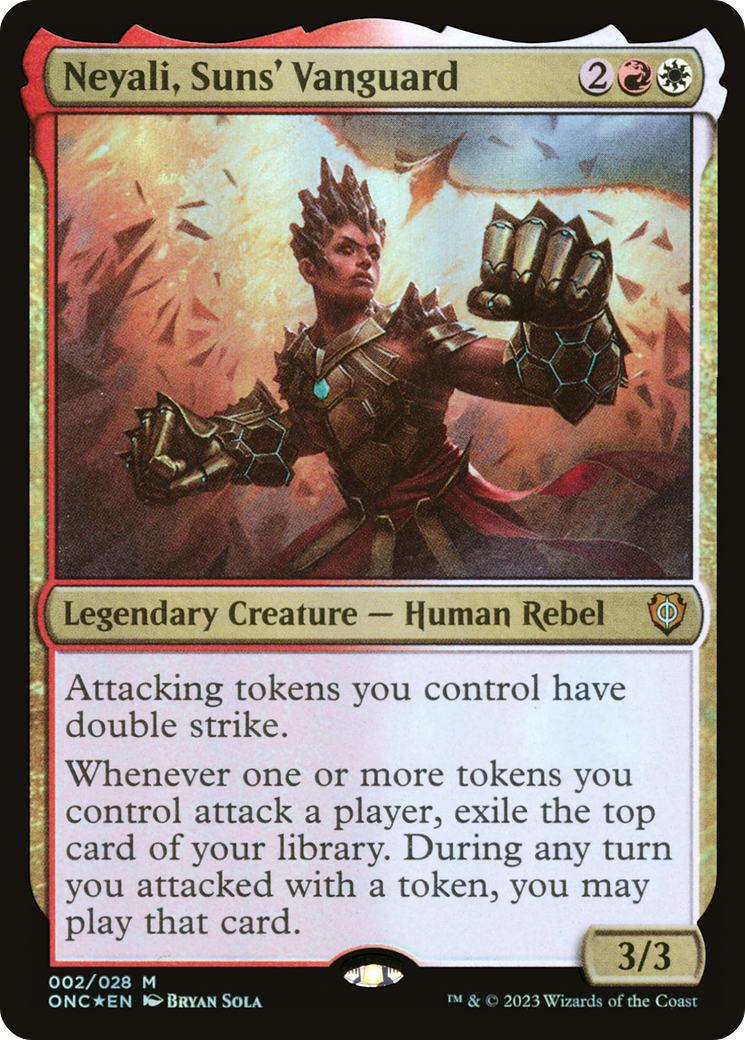 Neyali, Suns' Vanguard [Phyrexia: All Will Be One Commander] - Destination Retro