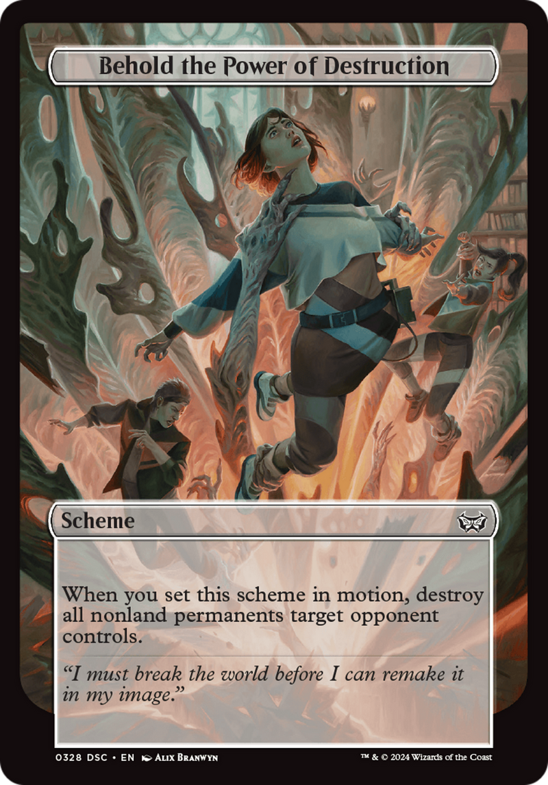 Behold the Power of Destruction (Full Art) [Duskmourn: Archenemy] - Destination Retro