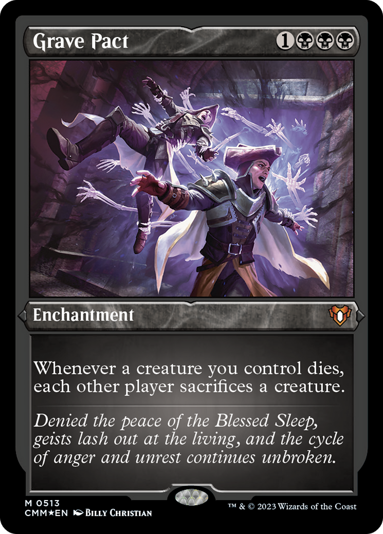 Grave Pact (Foil Etched) [Commander Masters] - Destination Retro