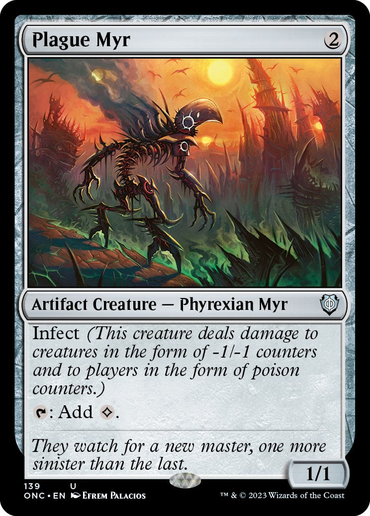 Plague Myr [Phyrexia: All Will Be One Commander] - Destination Retro